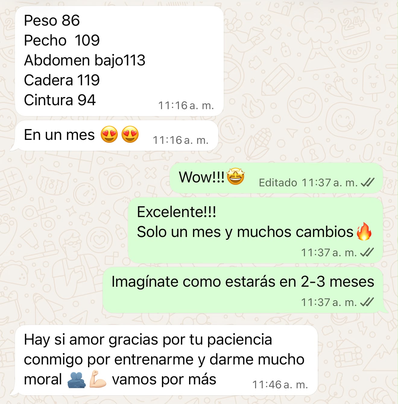 Mensaje de Cliente DeicyFit