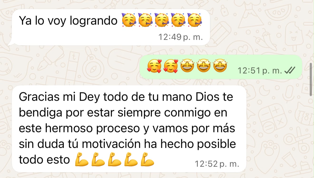 Mensaje de Cliente DeicyFit